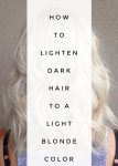 The question I am asked the most often is how to lighten dark hair to a light blonde color? Let me take you through the steps...