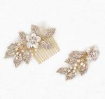 Pearl bridal hair clips