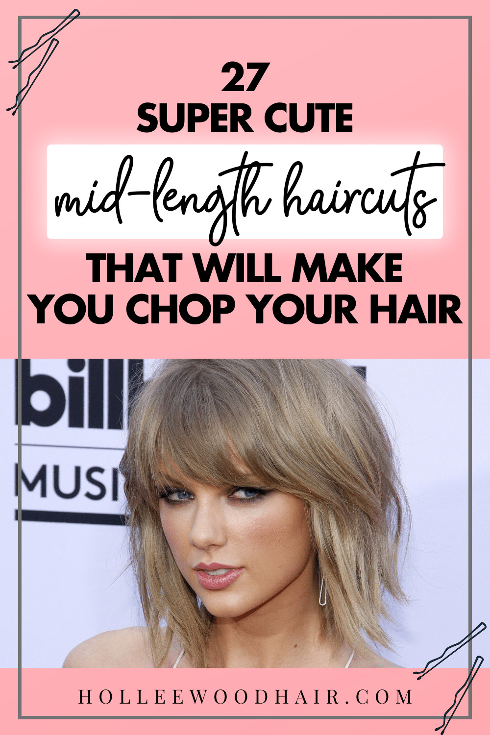 Mid length haircuts are all the rage this year! Bobs, mullets, shag haircuts... you name it. Here are a few of my favorite medium hairstyles!